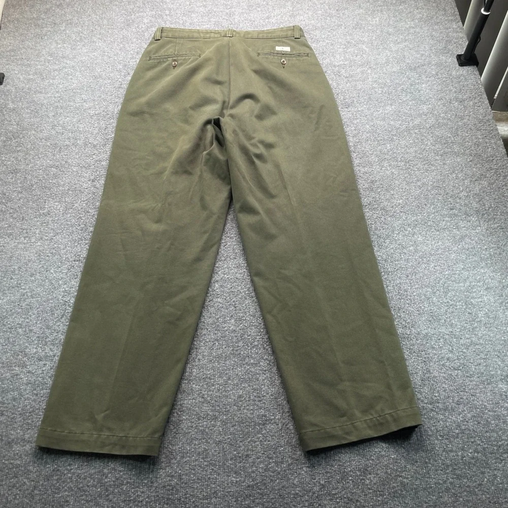 Polo Ralph Lauren Andrew Pant Mens 32x30 Cypress Green Pleated Chino Cotton